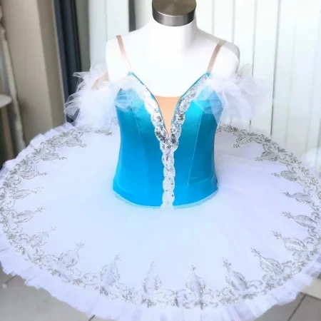 Performance ballet TUTU Aqua colour kid size 6/8