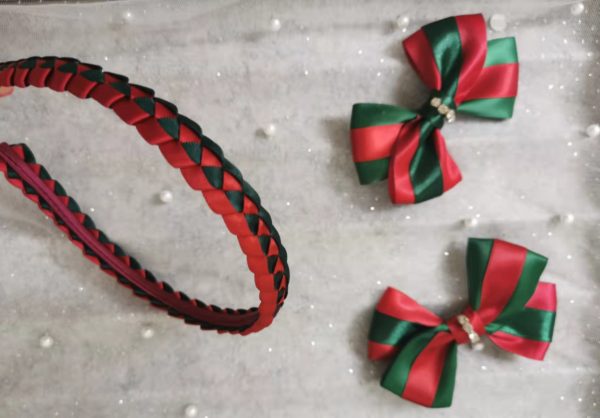 Custom handmade 3 pieces School Bow Set - Image 6