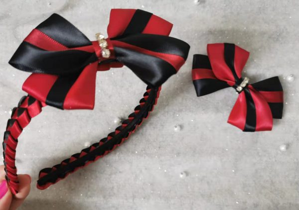 Custom handmade 3 pieces School Bow Set - Image 4