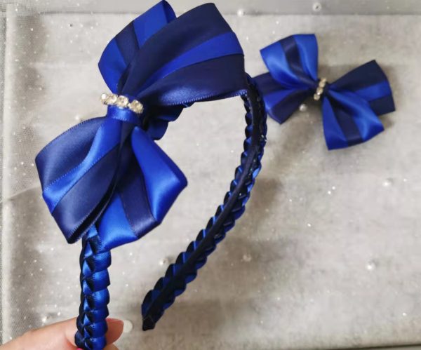 Custom handmade 3 pieces School Bow Set - Image 11