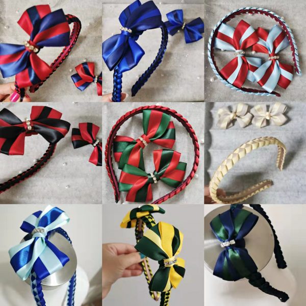 Custom handmade 3 pieces School Bow Set