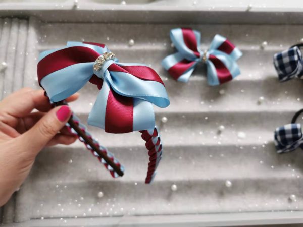 Custom handmade 3 pieces School Bow Set - Image 12
