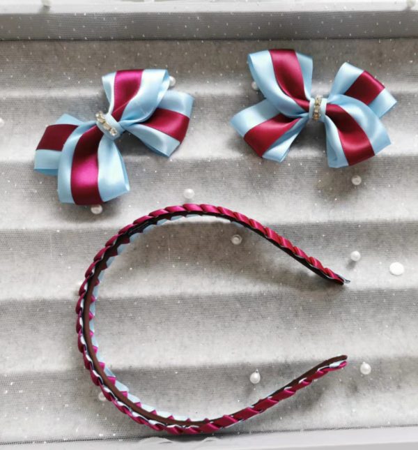 Custom handmade 3 pieces School Bow Set - Image 13