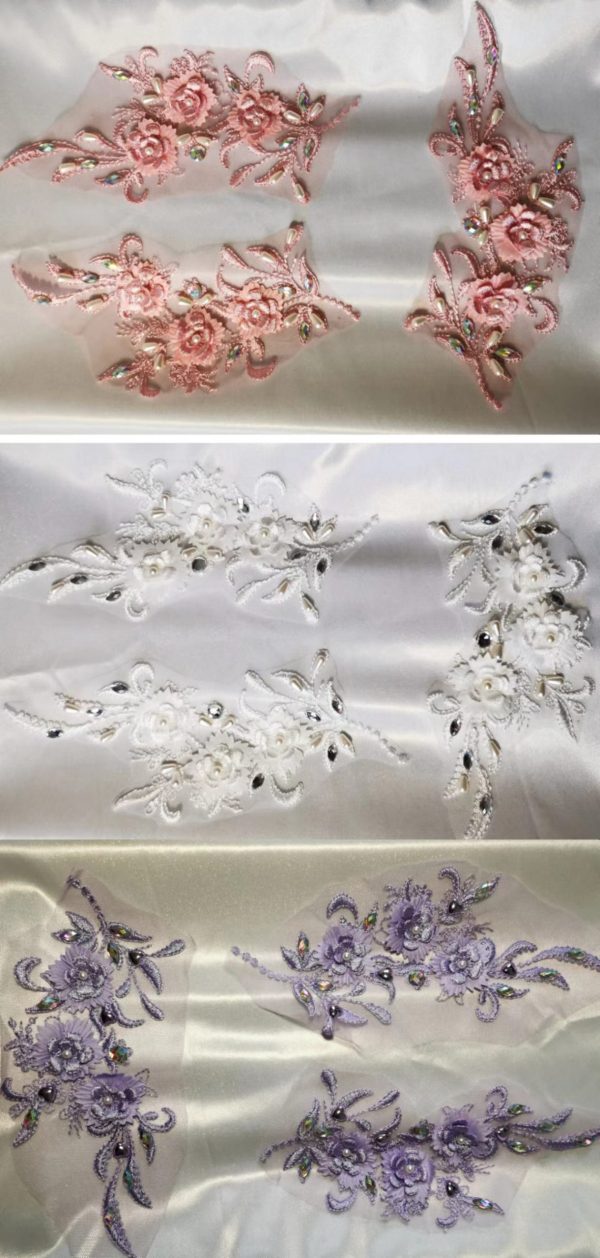 Dance costume's decoration Laces - 3 pieces set