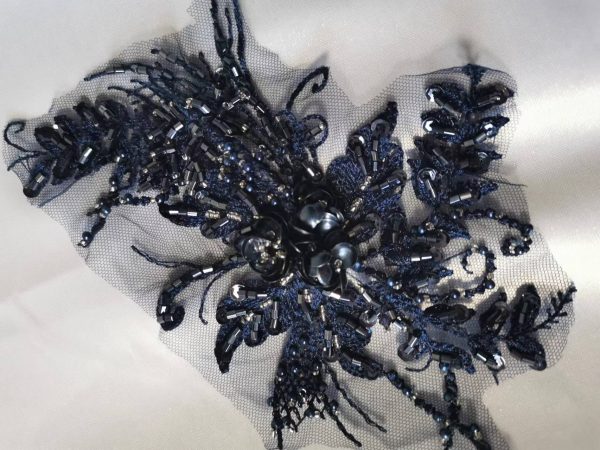 Dance costume's decoration laces - navy 2 pieces set - Image 2