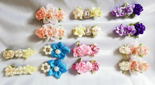 Flowers blooming hair clips collection - Image 3