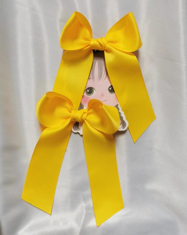 School Bow/Large Cheer hair bow Elastics (Pair) - Image 3