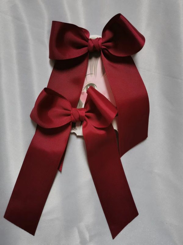 School Bow/Large Cheer hair bow Elastics (Pair) - Image 5