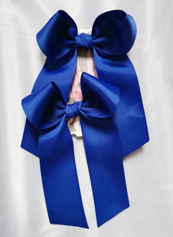 School Bow/Large Cheer hair bow Elastics (Pair) - Image 6