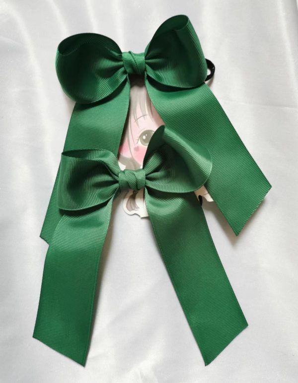School Bow/Large Cheer hair bow Elastics (Pair) - Image 7