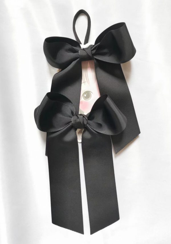 School Bow/Large Cheer hair bow Elastics (Pair) - Image 8