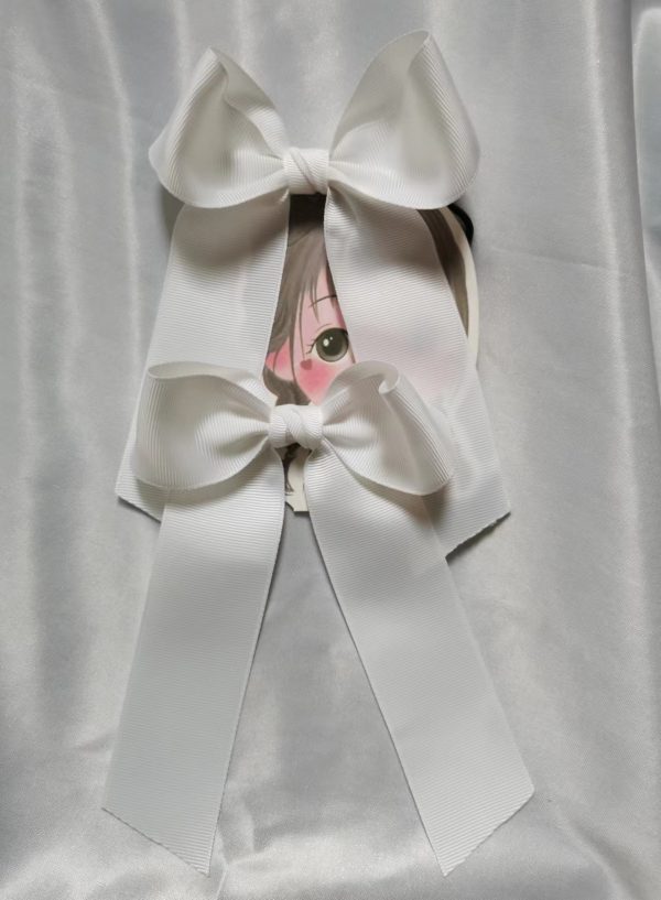 School Bow/Large Cheer hair bow Elastics (Pair) - Image 10