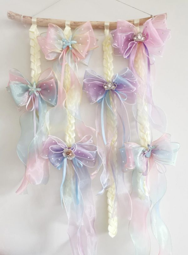 Gradient triple Organza Hair Bow hair clip - under the sea collection