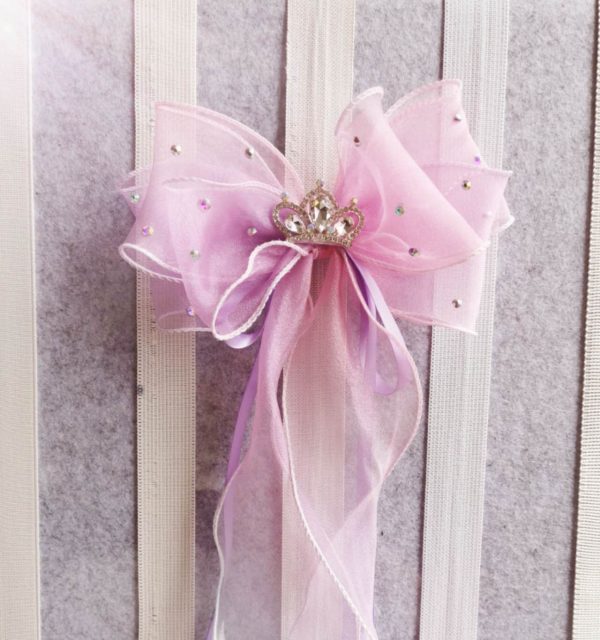 Gradient triple Organza Hair Bow hair clip - under the sea collection - Image 15