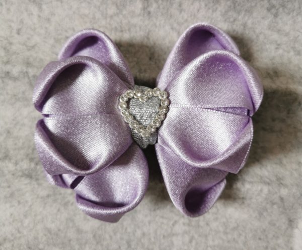 LOVE heart bow hair clip - Image 5