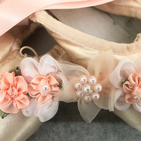Peach Flowers Blooming Ballet Bun Wrap