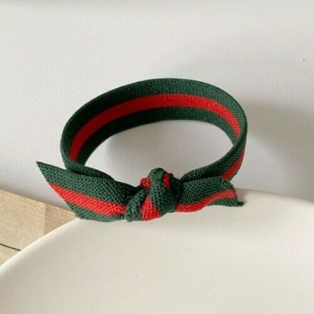 Hand made Red and Green design Hair Elastic/clip,