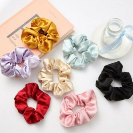 Handmade Silk Satin Luxury Hair Scrunchies