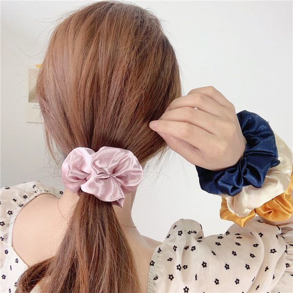 Handmade Silk Satin Luxury Hair Scrunchies - Image 11