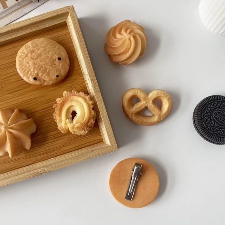 Cookies Biscuit hair clip