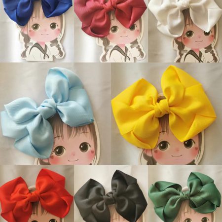 Twist Ribbon Hair bows clip