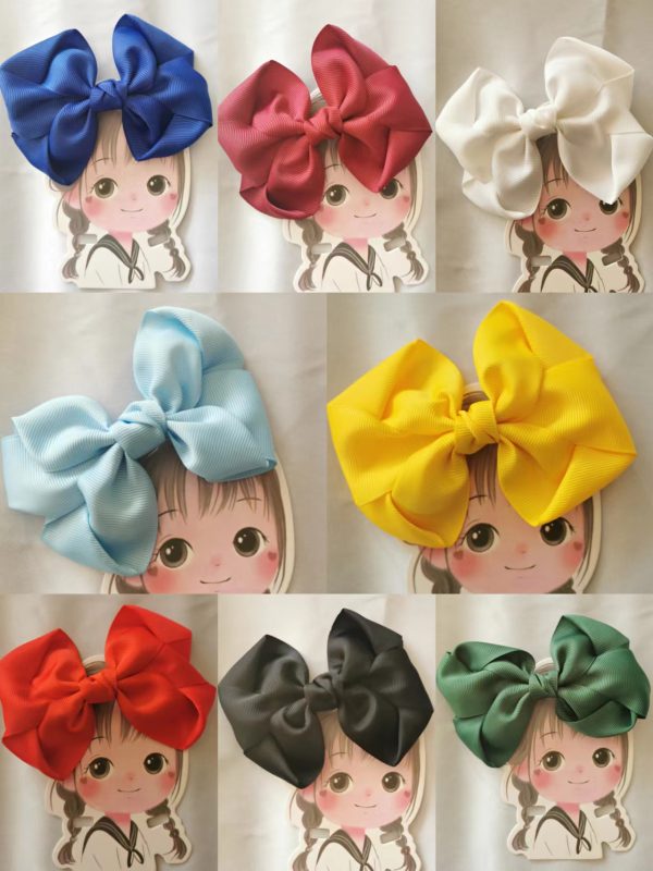 Twist Ribbon Hair bows clip