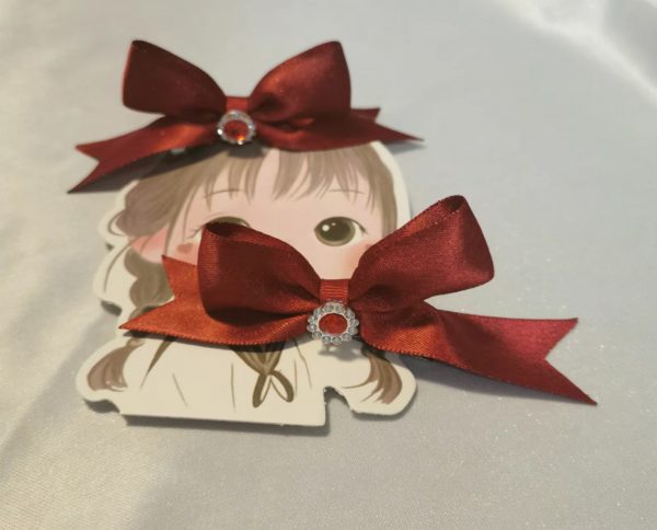 Little snow white princess hair clips (pair) - Image 3