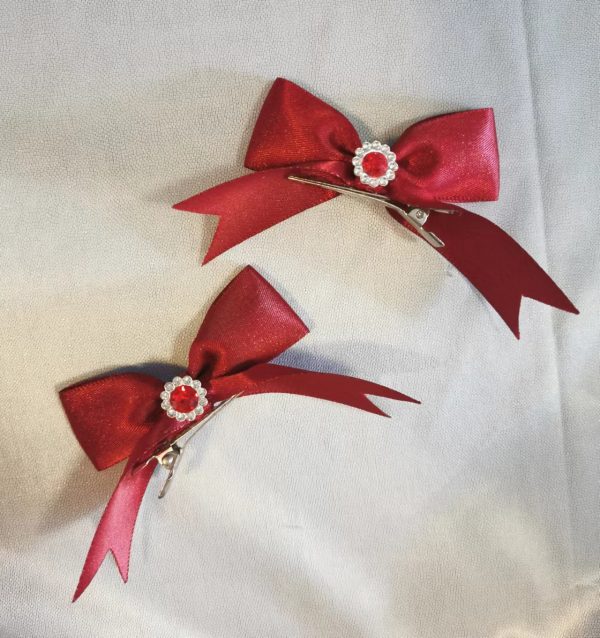 Little snow white princess hair clips (pair) - Image 4
