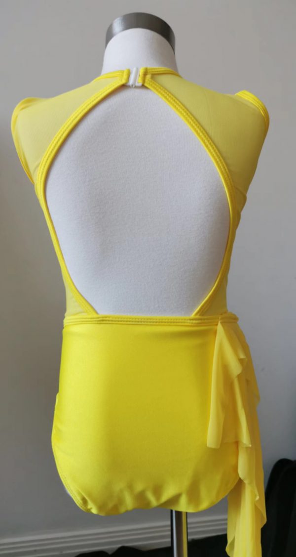 Custom-designed stunning yellow lyrical dance costume base - Image 3