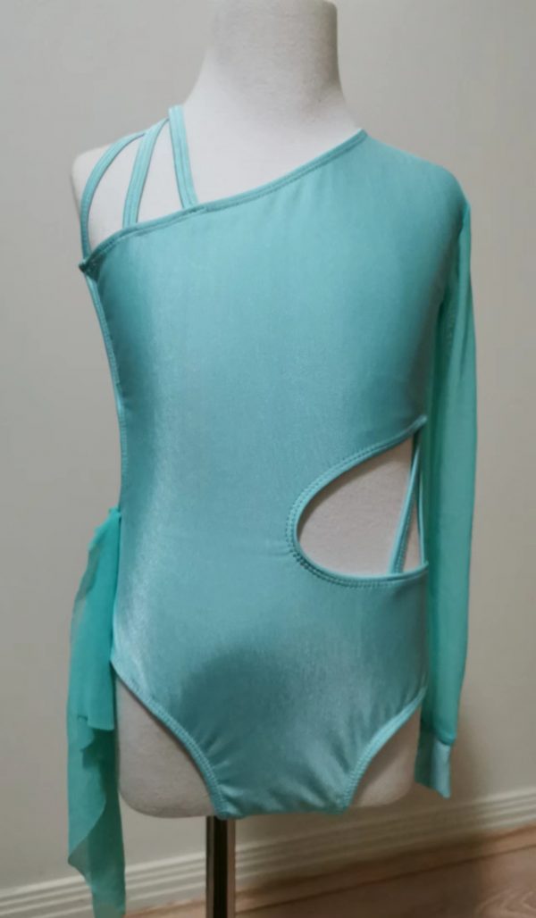 Costume base Stunning Blue Lyrical dance costume base, Children size 8-10 - Image 9