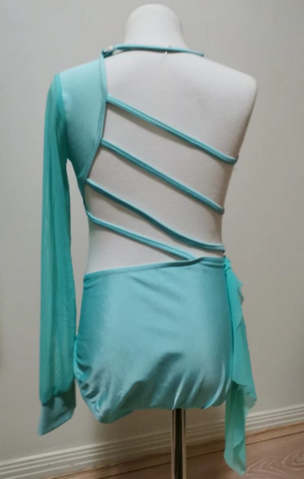 Costume base Stunning Blue Lyrical dance costume base, Children size 8-10 - Image 7