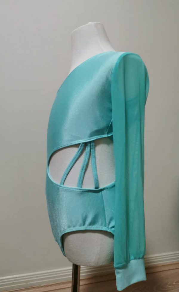 Costume base Stunning Blue Lyrical dance costume base, Children size 8-10 - Image 8