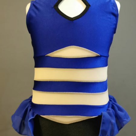 Costume base Royal blue Jazz dance costume base, Children size 8