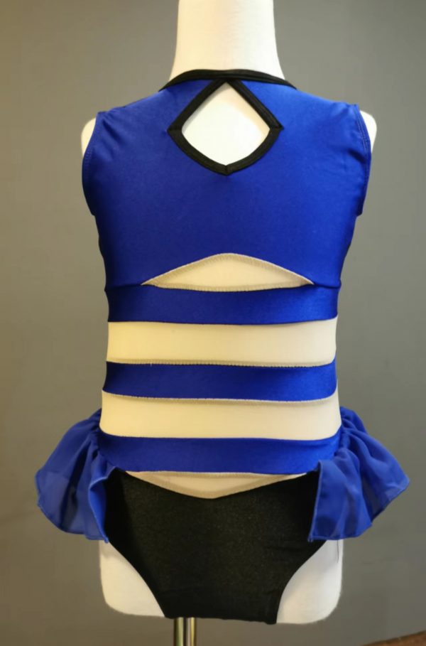 Costume base Royal blue Jazz dance costume base, Children size 8