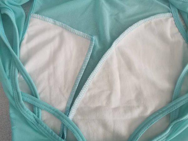Custom design Tiffany Blue  Lyrical dance costume base , 2 pieces set - Children size 6 - Image 9