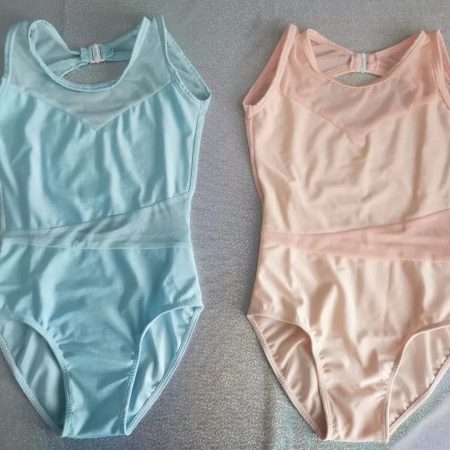 Custom design Pale blue or Peach colour  dance costume base , Children size 6