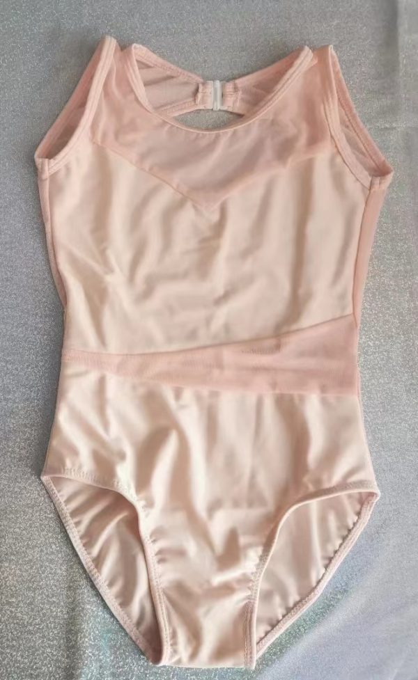 Custom design Pale blue or Peach colour  dance costume base , Children size 6 - Image 5