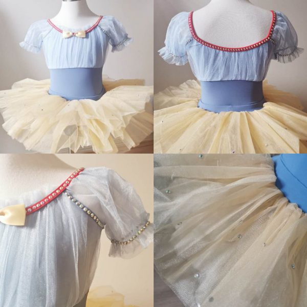 Snow white ballet leotard + TUTU two pieces set