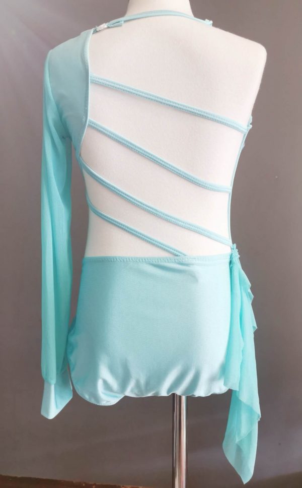 Costume base Stunning Blue Lyrical dance costume base, Children size 8-10 - Image 6