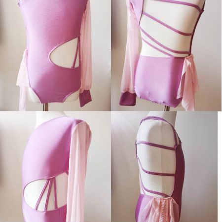 Costume base Stunning Purple & Pink Lyrical dance costume base, Children size 8-10
