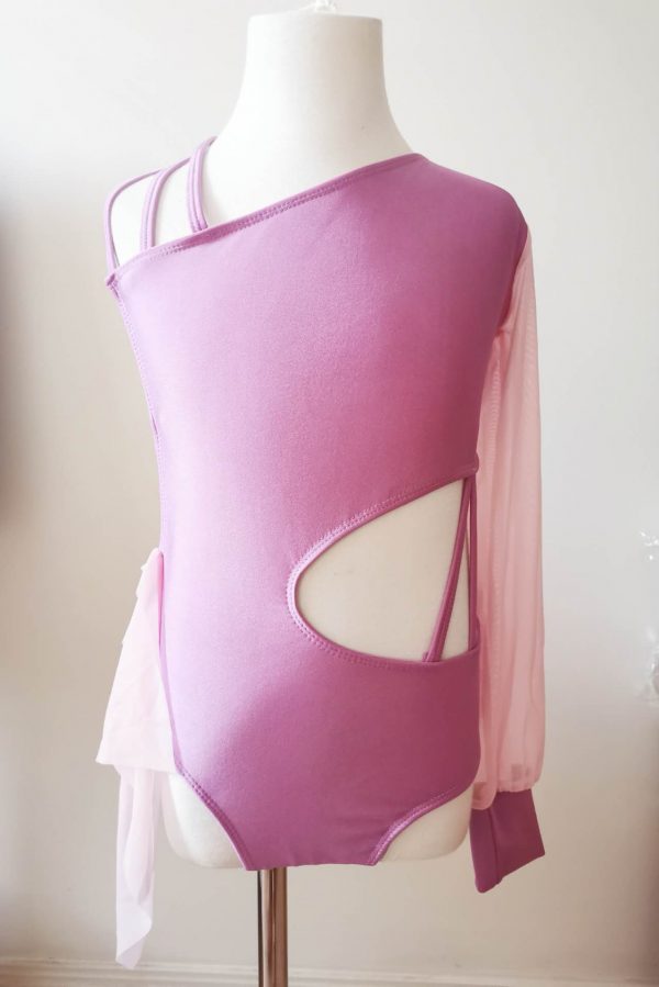 Costume base Stunning Purple & Pink Lyrical dance costume base, Children size 8-10 - Image 3