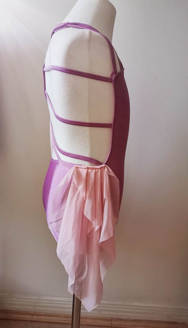 Costume base Stunning Purple & Pink Lyrical dance costume base, Children size 8-10 - Image 6