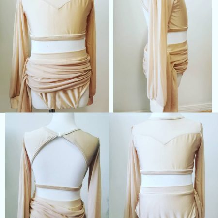 Costume base Stunning Nude Lyrical dance costume base, Children size 10