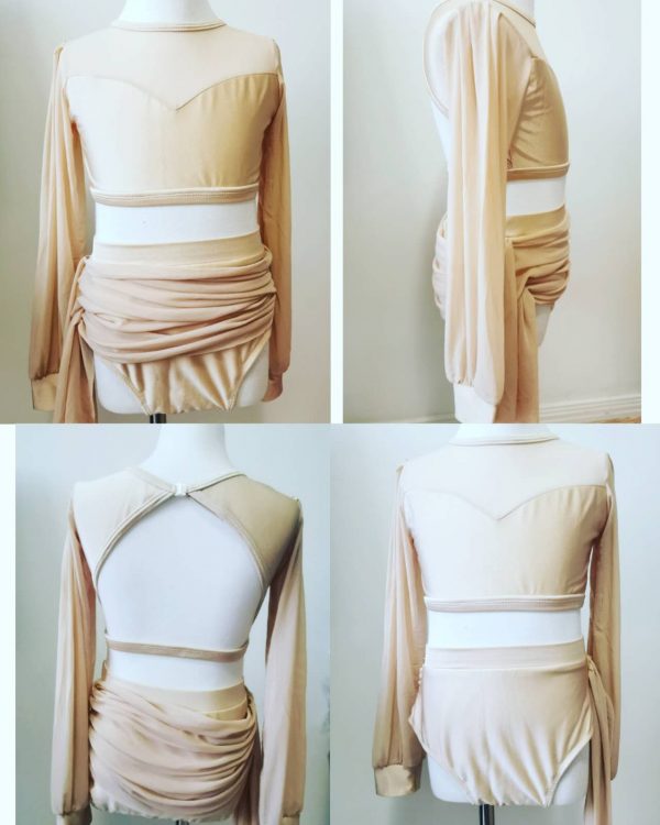 Costume base Stunning Nude Lyrical dance costume base, Children size 10