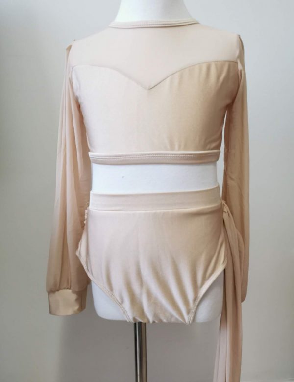 Costume base Stunning Nude Lyrical dance costume base, Children size 10 - Image 3