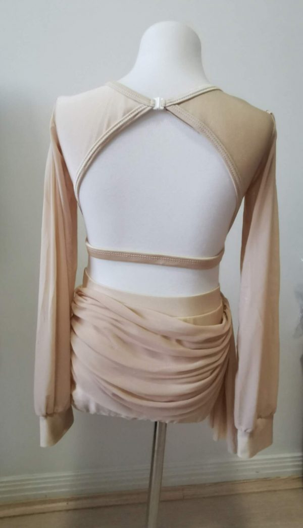 Costume base Stunning Nude Lyrical dance costume base, Children size 10 - Image 4