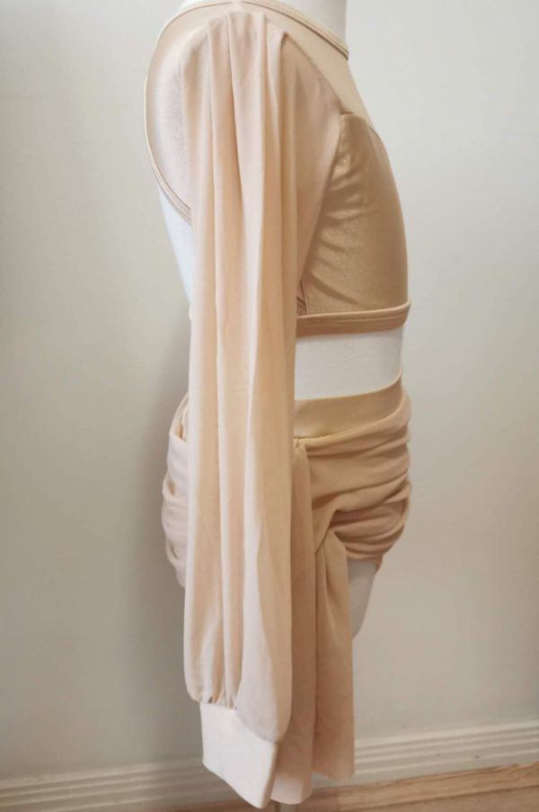 Costume base Stunning Nude Lyrical dance costume base, Children size 10 - Image 5