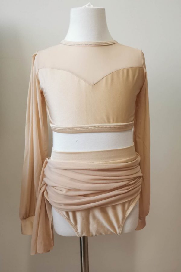 Costume base Stunning Nude Lyrical dance costume base, Children size 10 - Image 6
