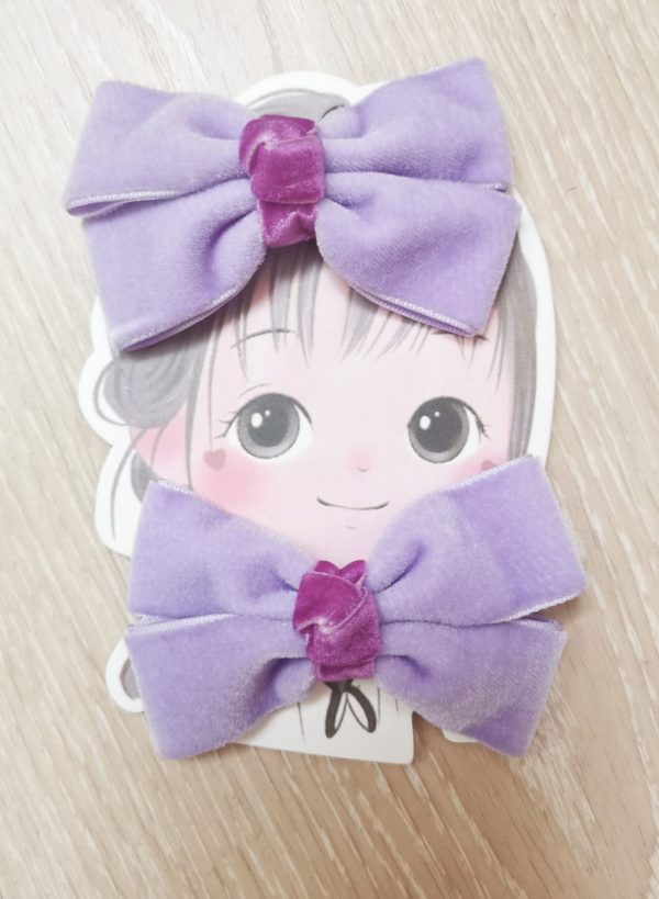 High quality handmade velvet Hair bow clips - Image 5