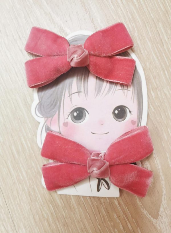 High quality handmade velvet Hair bow clips - Image 7